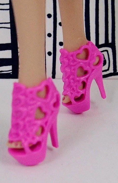 12" Fashion Doll Lacey Heart Heels