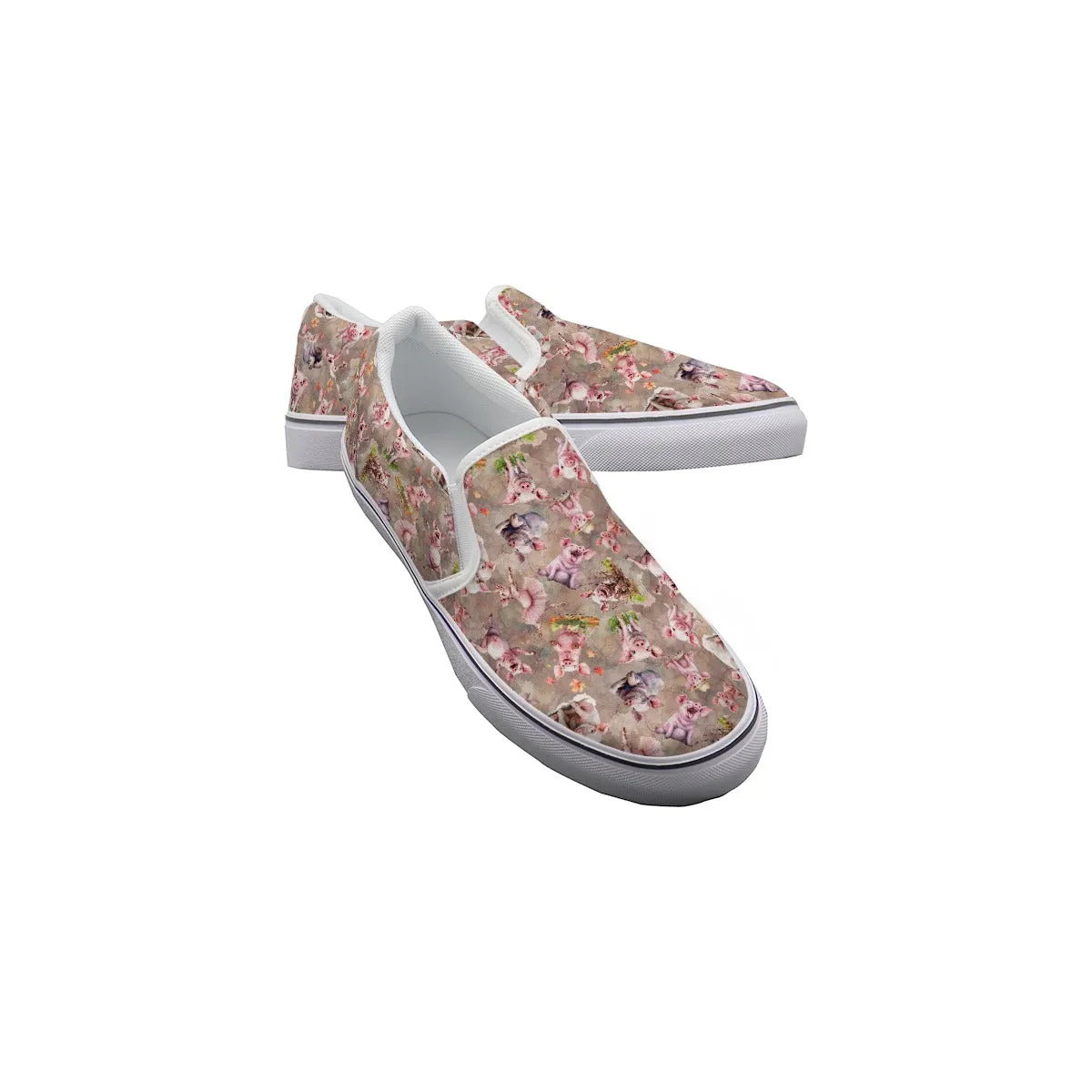 Animal Designs Women's Slip On Sneakers