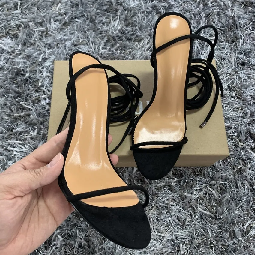 Ankle Cross Strap High Heels Sandals
