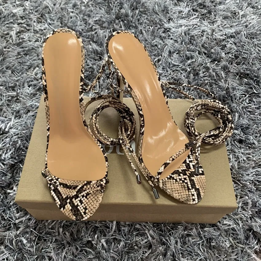 Ankle Cross Strap High Heels Sandals