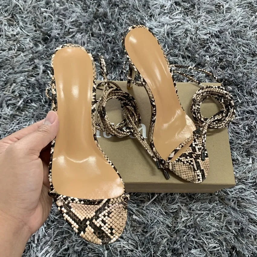 Ankle Cross Strap High Heels Sandals