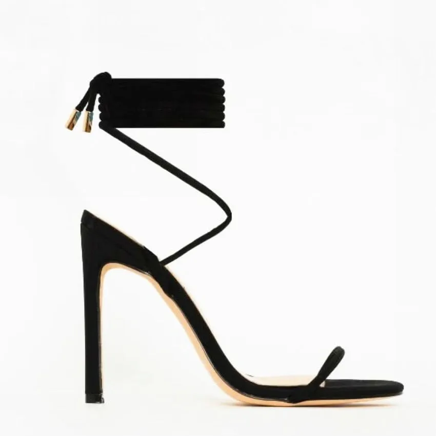 Ankle Cross Strap High Heels Sandals