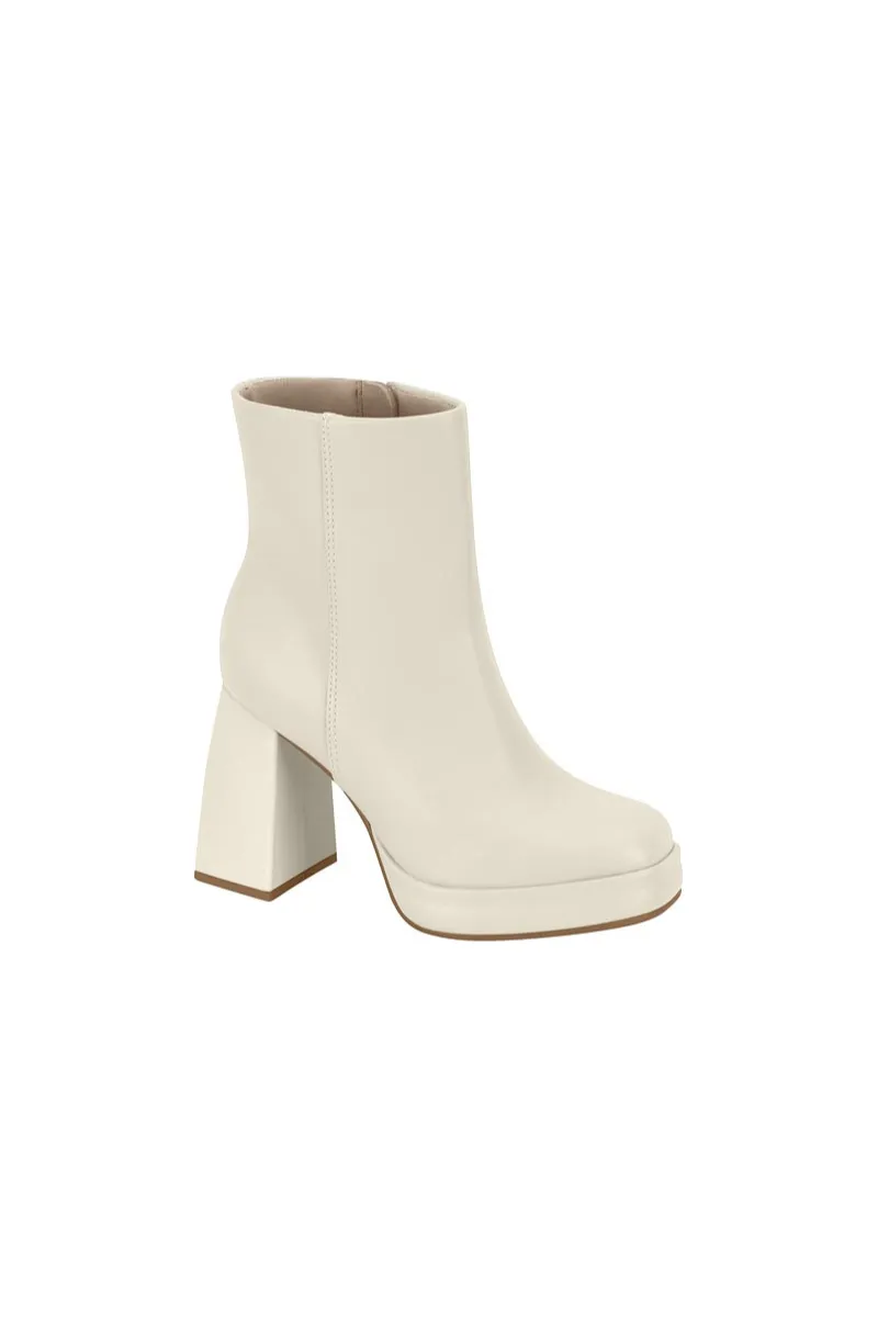 BEIRA RIO ANKLE BOOTS WITH HIGH BLOCK HEEL