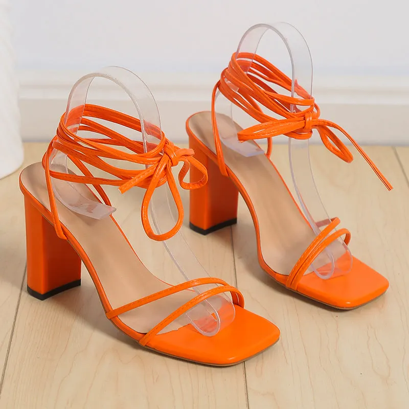 BerriesJam - Fashion Cross Strap Toe Open Sexy High Heels
