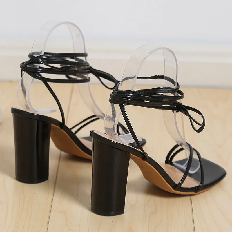 BerriesJam - Fashion Cross Strap Toe Open Sexy High Heels