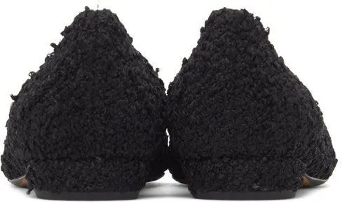 Bottega Veneta Black Almond Ballerina Flats