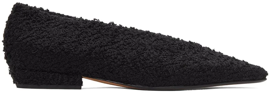 Bottega Veneta Black Almond Ballerina Flats