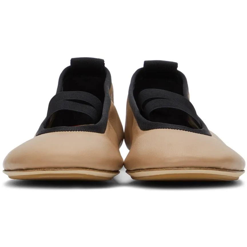 Burberry Tan Grace Ballerina Flats