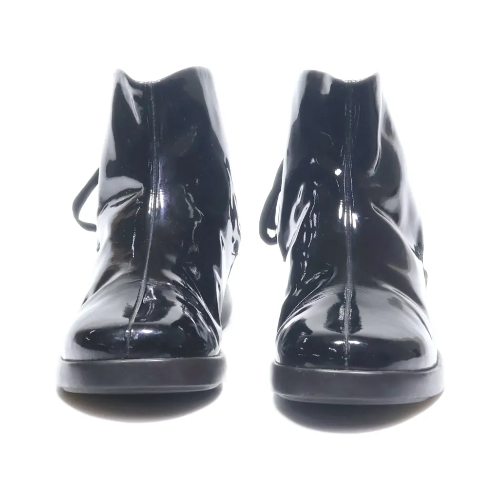 Camper Ankle Boots Leather Black Colour For Women