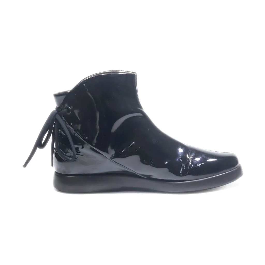Camper Ankle Boots Leather Black Colour For Women