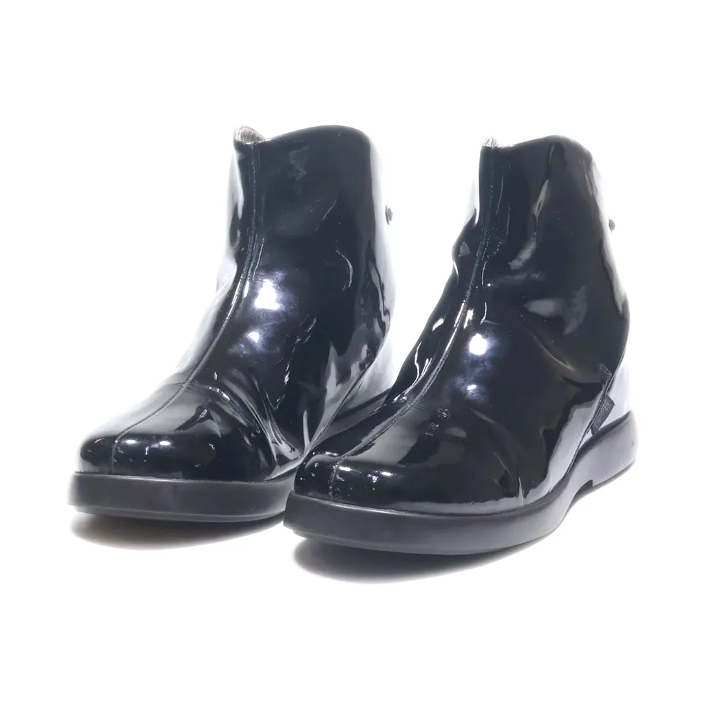 Camper Ankle Boots Leather Black Colour For Women