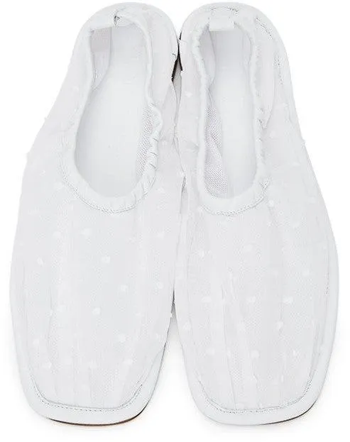 Cecilie Bahnsen White Hereu Edition Hyacinth Flats