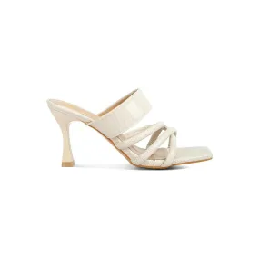 Chiri Criss Cross Strap Spool Heel Sandals