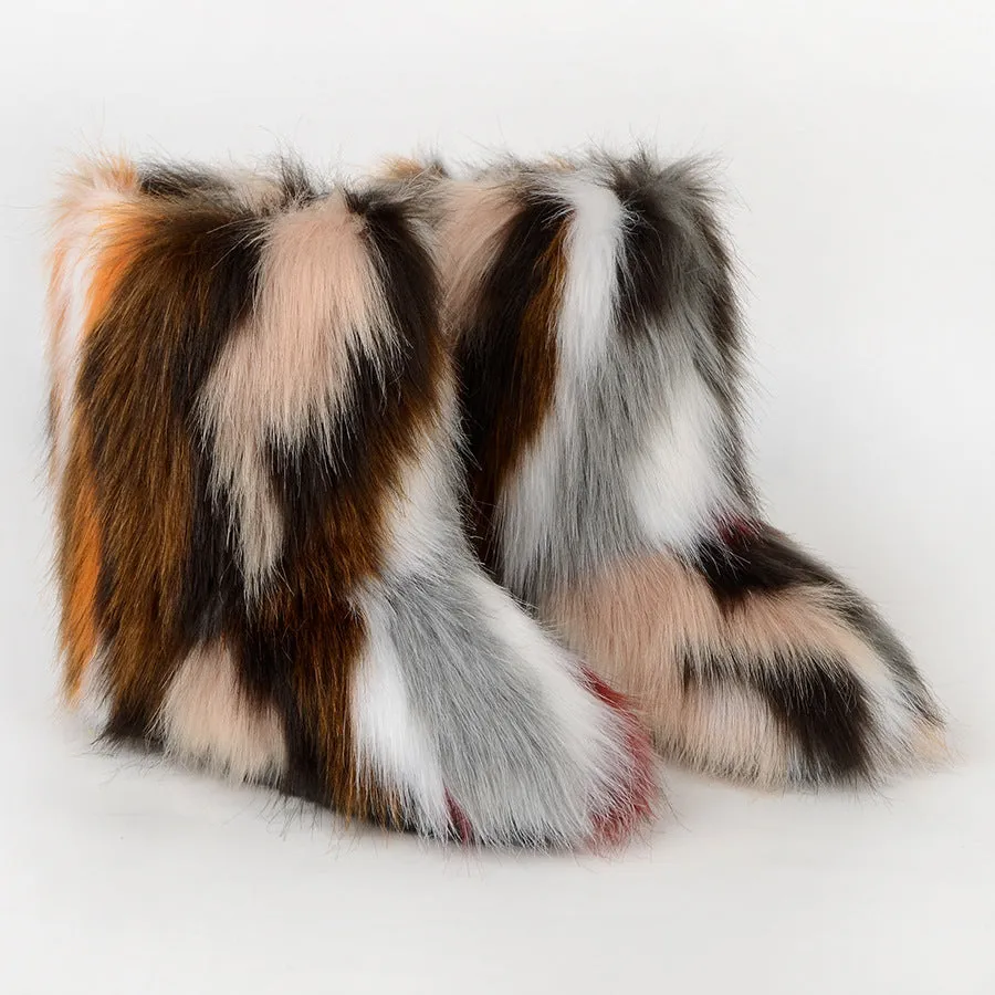 Chocolate Fuzzy Boots