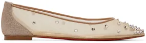 Christian Louboutin Beige Degra Flats