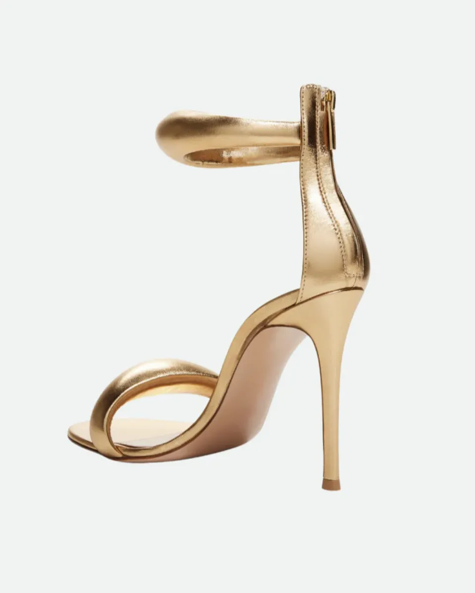 Clémence – Stiletto design – Puffy ankle strap heels