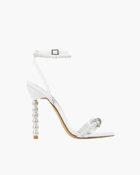 Cosima – Double strap design – Pearl-embellished heels