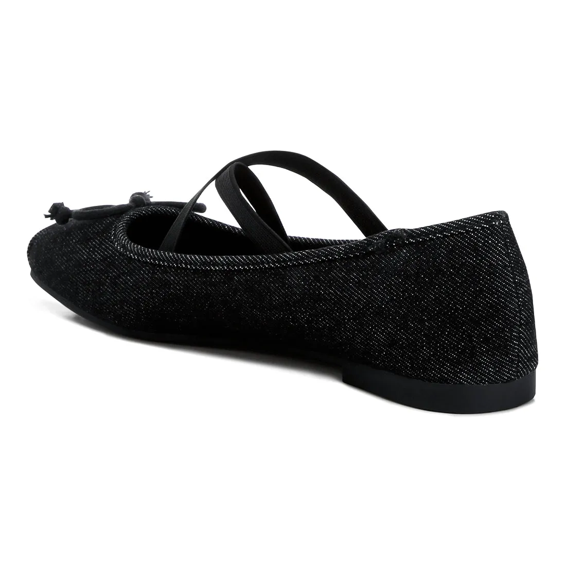 Criss Cross Strap Ballet Flats
