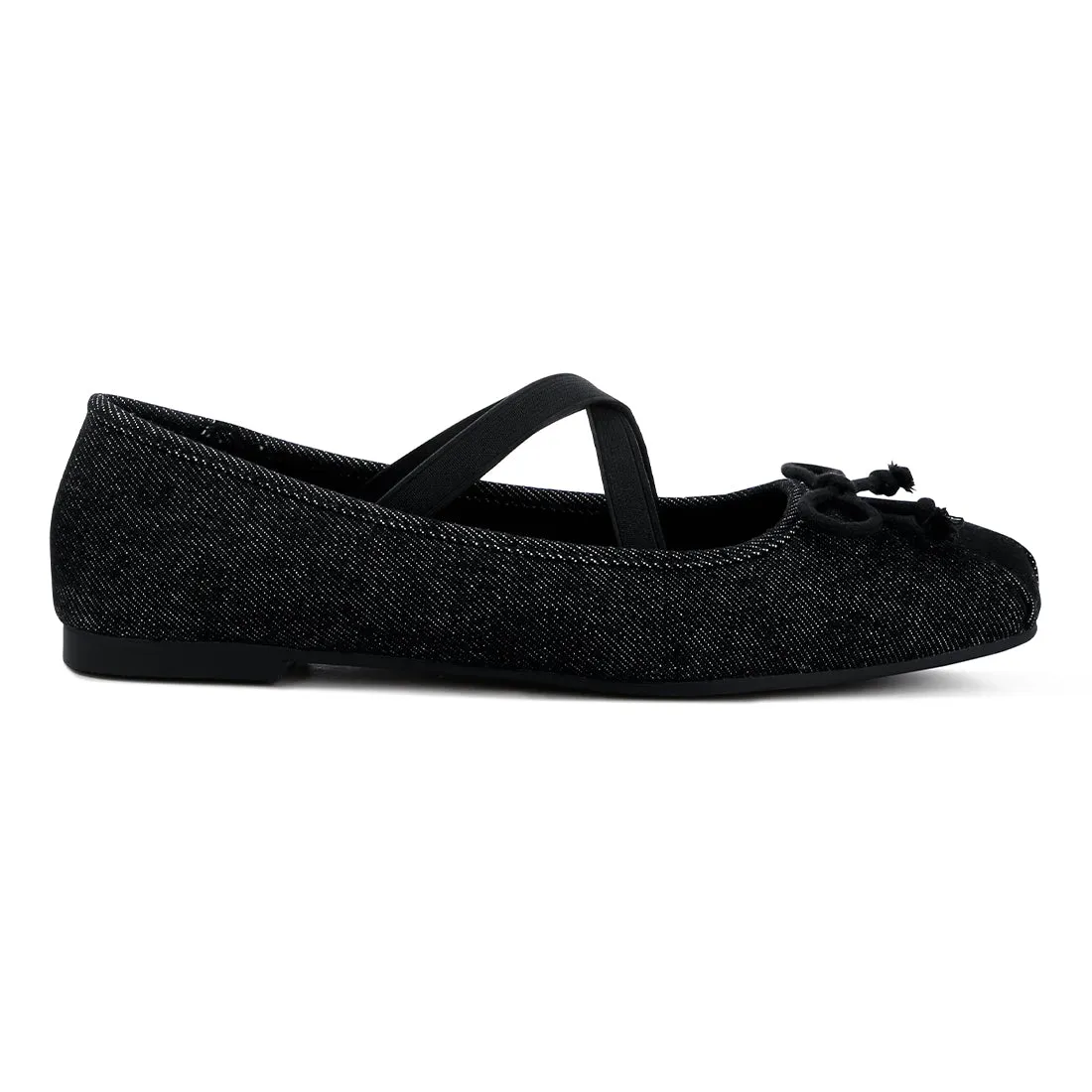 Criss Cross Strap Ballet Flats