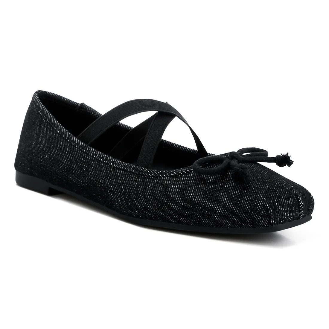 Criss Cross Strap Ballet Flats