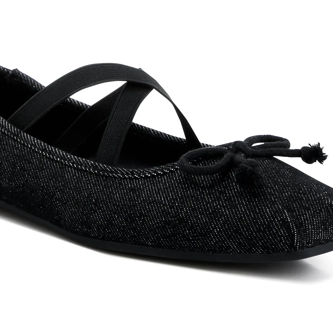 Criss Cross Strap Ballet Flats