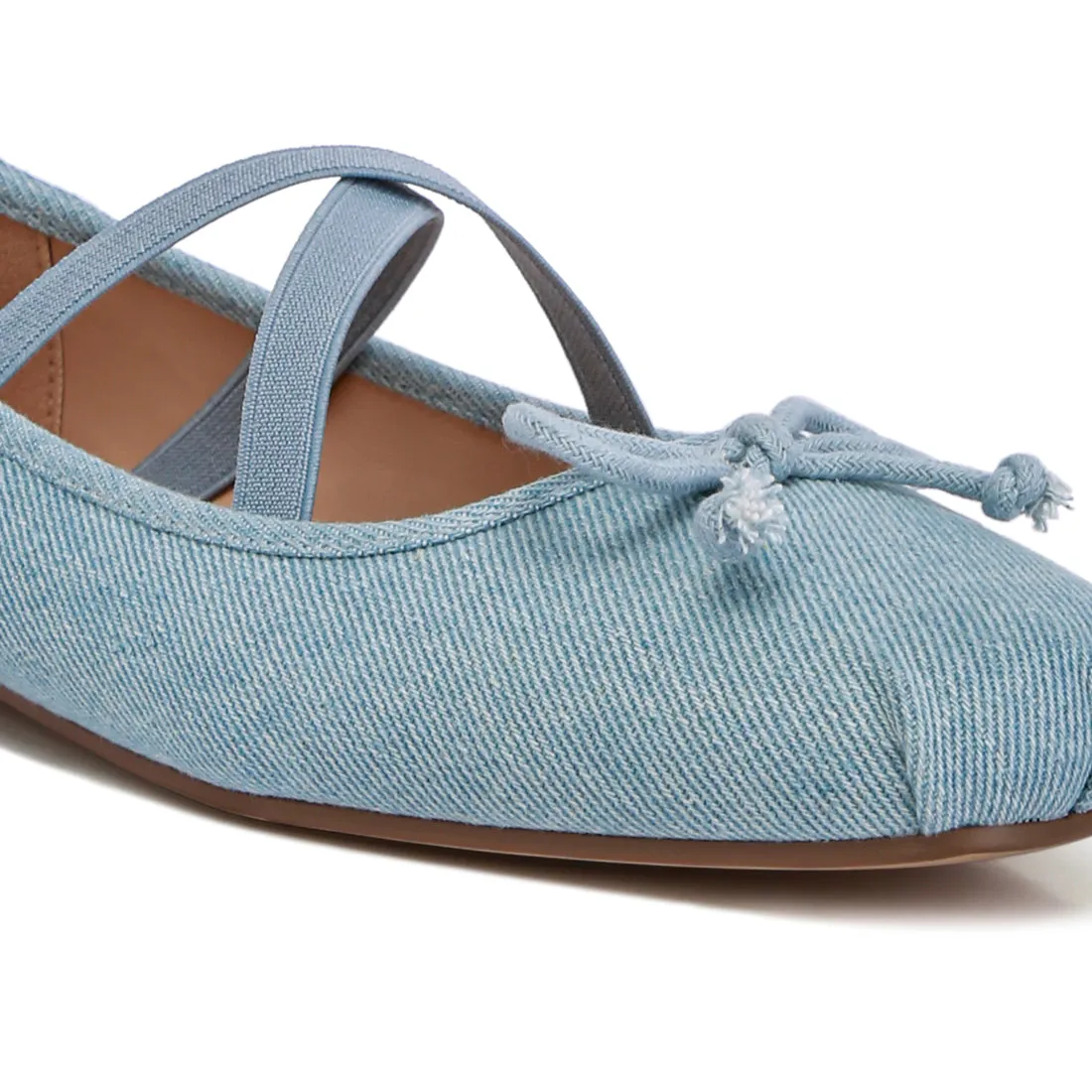 Criss Cross Strap Ballet Flats