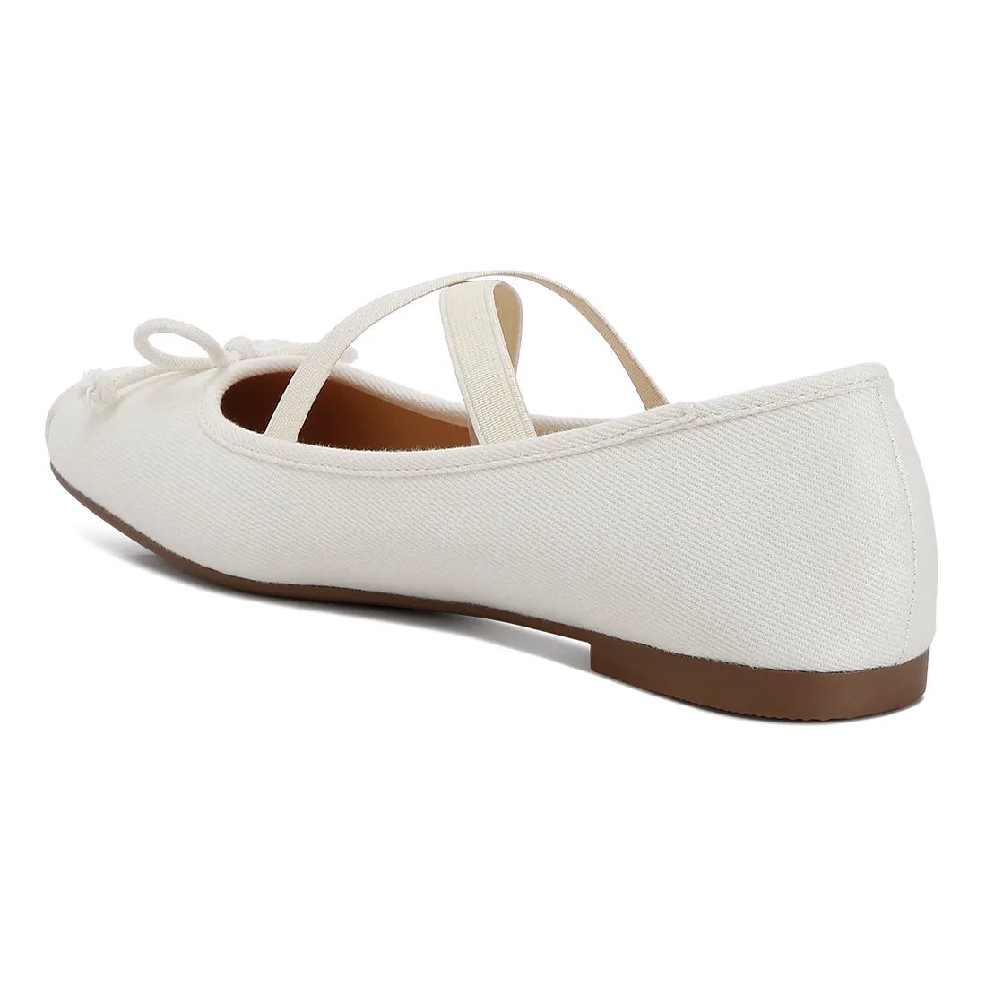 Criss Cross Strap Ballet Flats