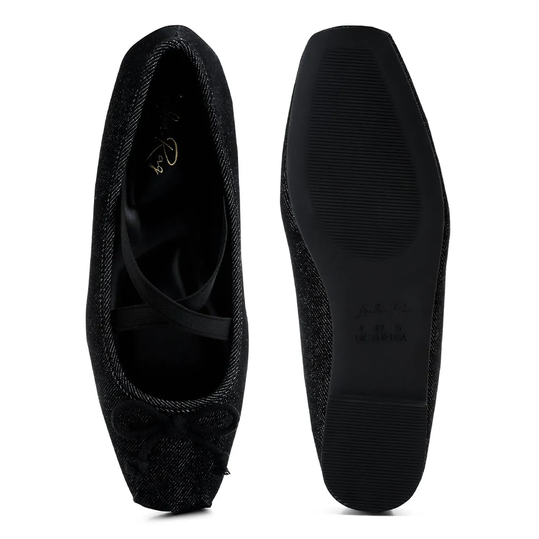 Criss Cross Strap Ballet Flats