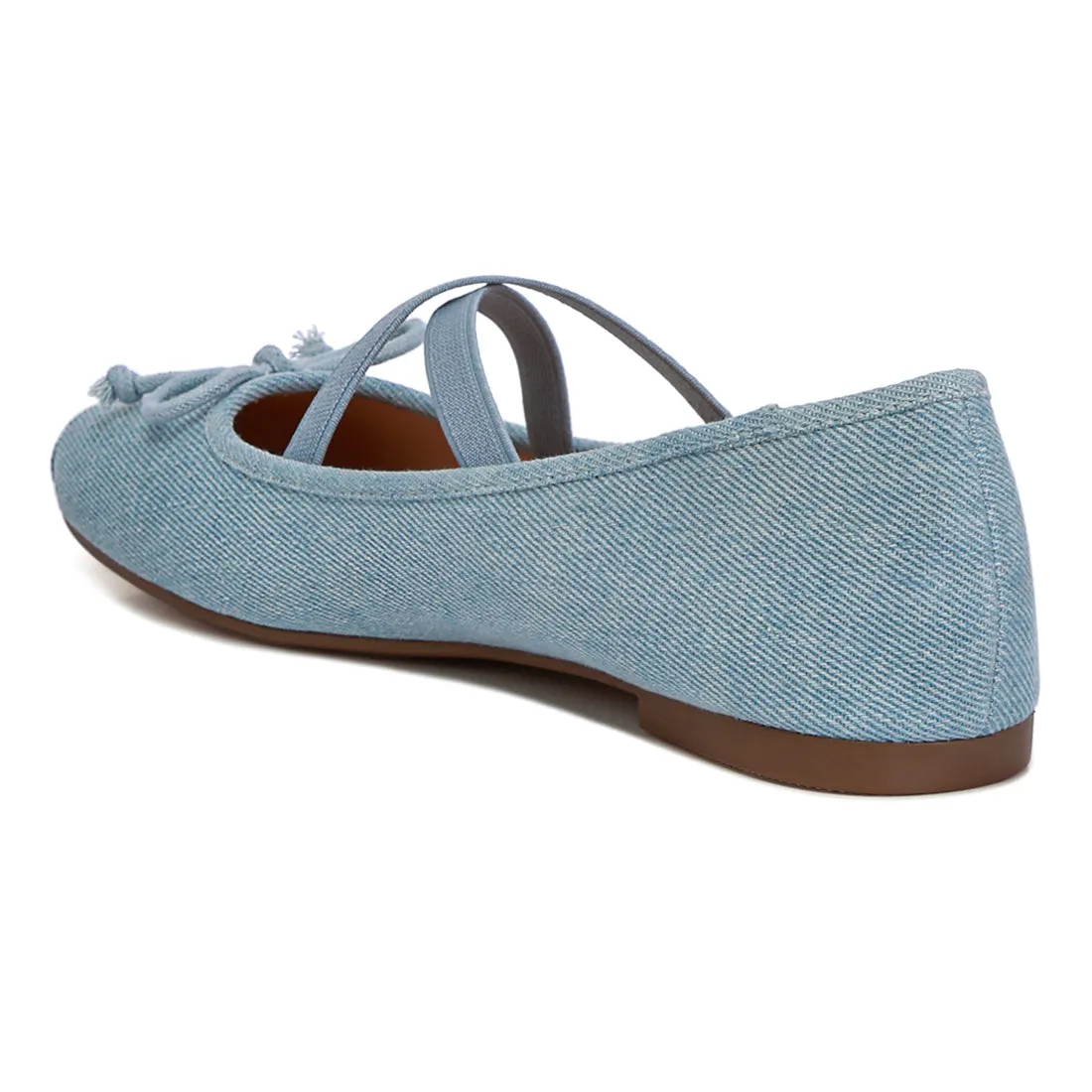 Criss Cross Strap Ballet Flats