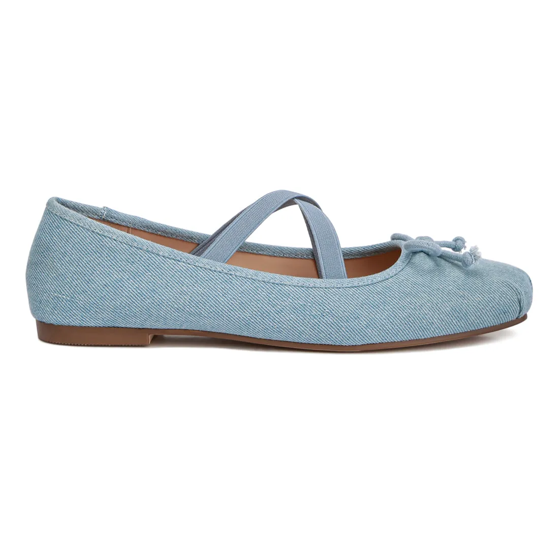 Criss Cross Strap Ballet Flats