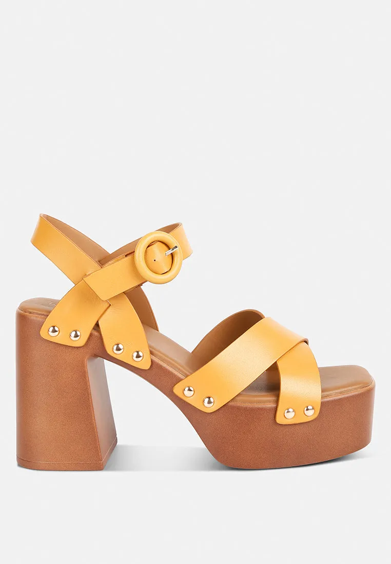 cristina cross strap embellished heels