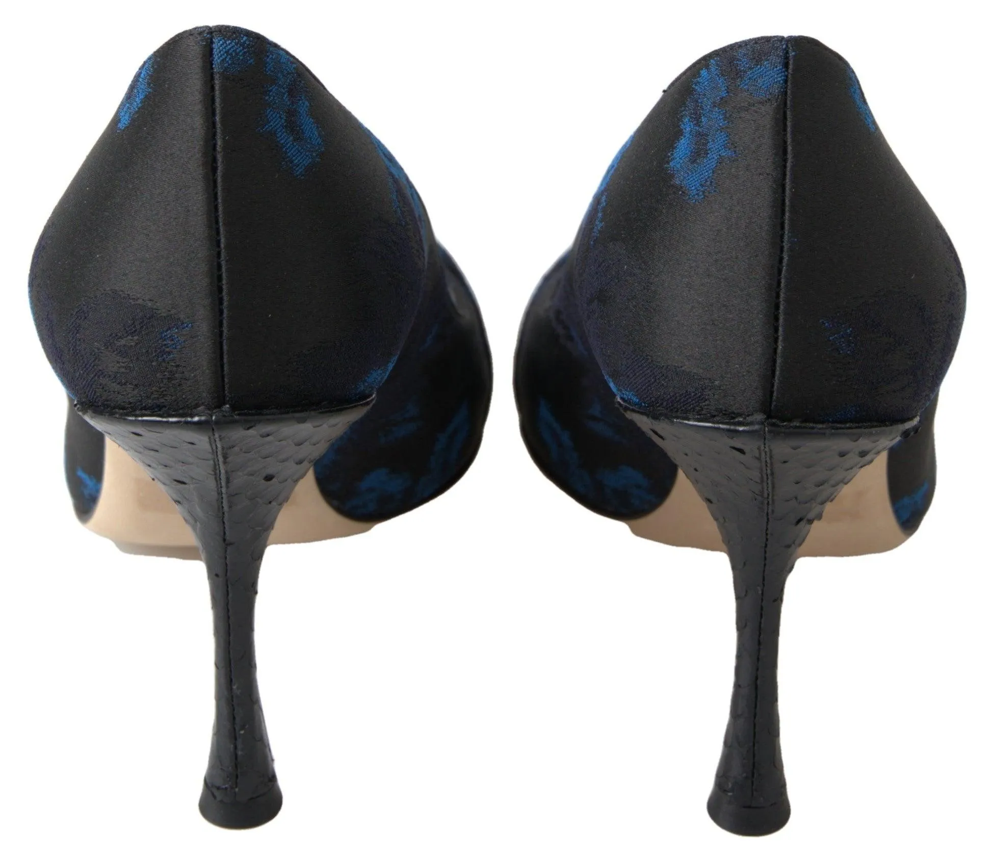 Dolce & Gabbana Ayers Crystal Pumps In Dark Blue