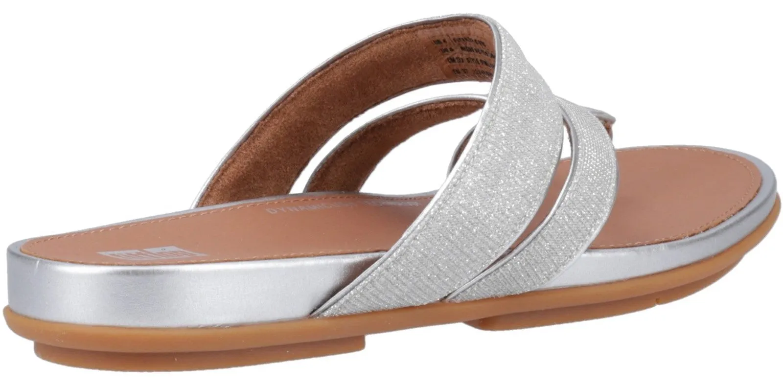 FitFlop Gracie Shimmerlux Womens Strappy Toe Post Sandal
