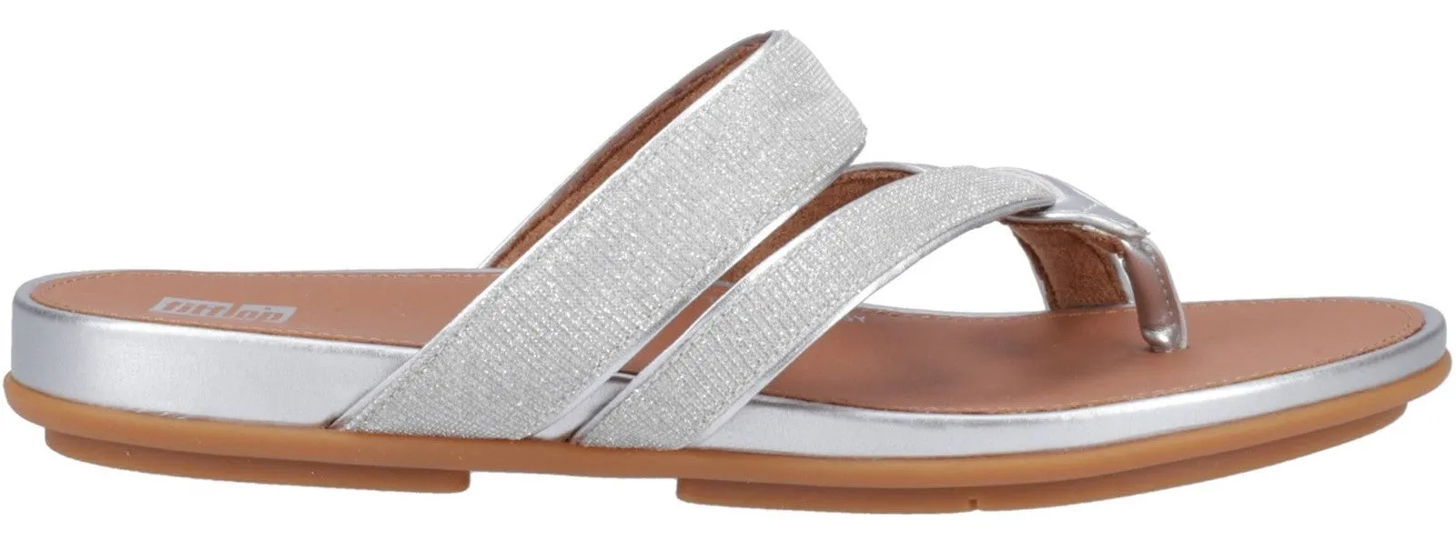 FitFlop Gracie Shimmerlux Womens Strappy Toe Post Sandal