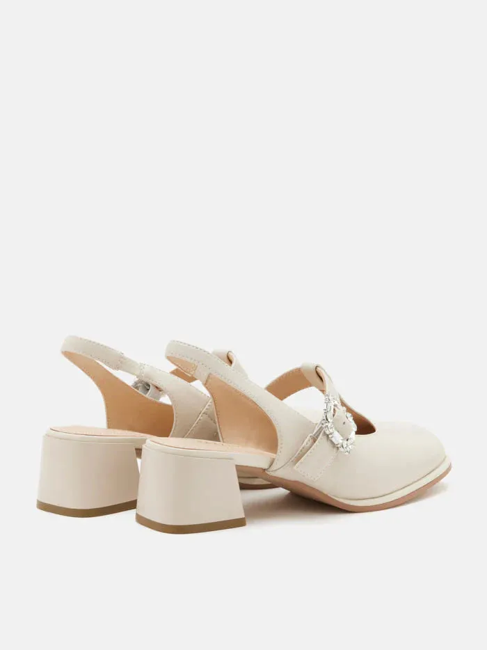 Freya T-Bar Mary Jane Slingback Heels