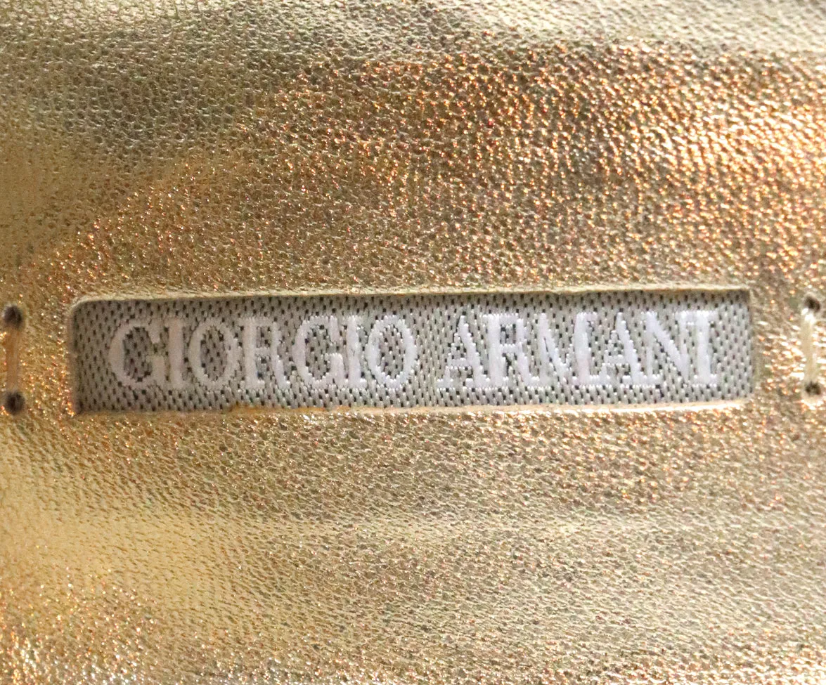 Giorgio Armani Black Satin Heels sz 10