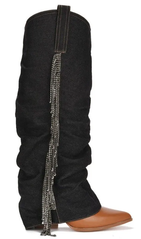 Gisele Fringe Boots