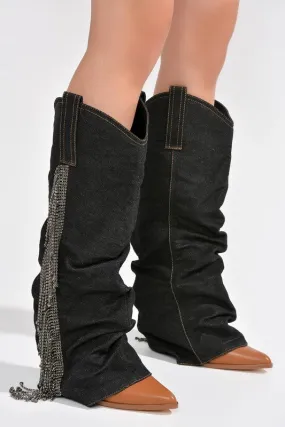 Gisele Fringe Boots
