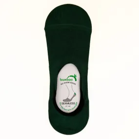 Green Bamboo No-Show Socks