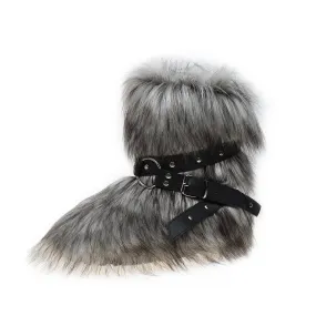 Grey Bear Funky Fuzzy Boots