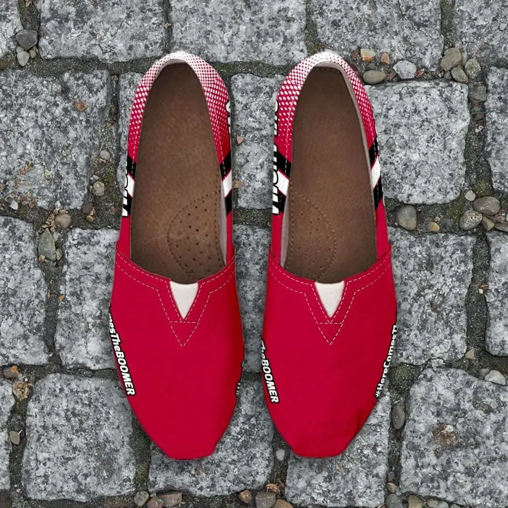#HereComesTheBoomer Oklahoma Casual Canvas Slip on Shoes Women's Flats