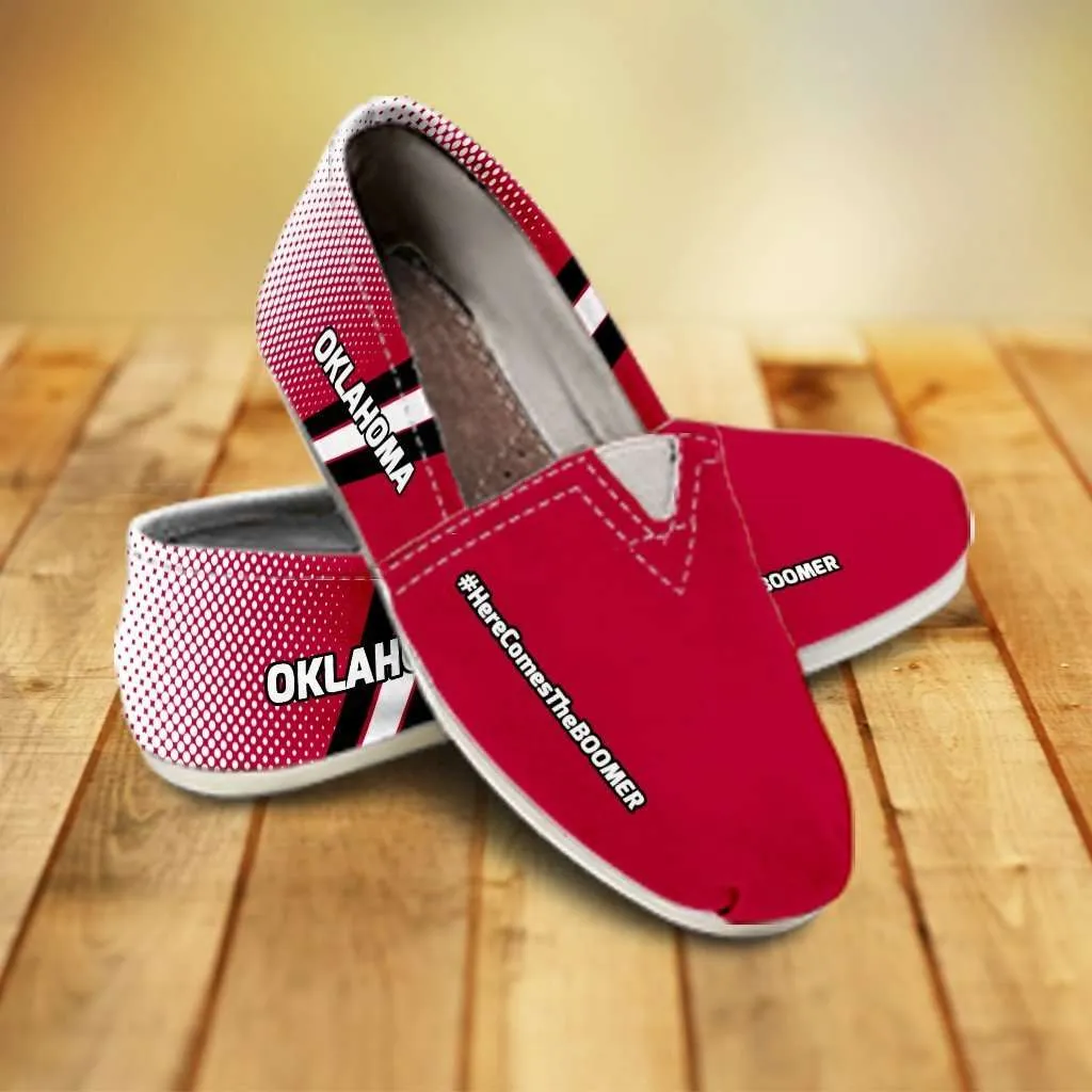 #HereComesTheBoomer Oklahoma Casual Canvas Slip on Shoes Women's Flats
