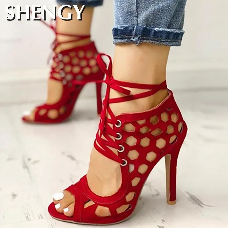 High Heels  Cross Strap Shoes