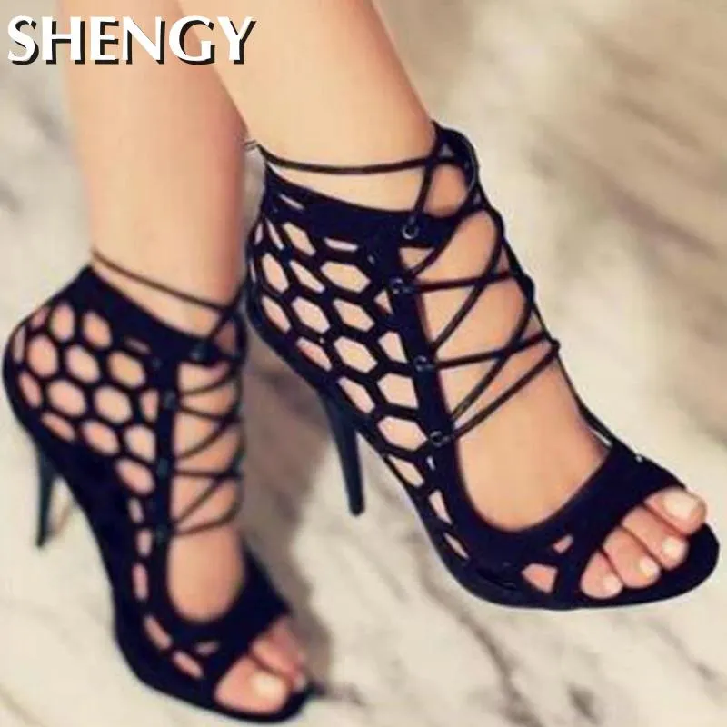 High Heels  Cross Strap Shoes