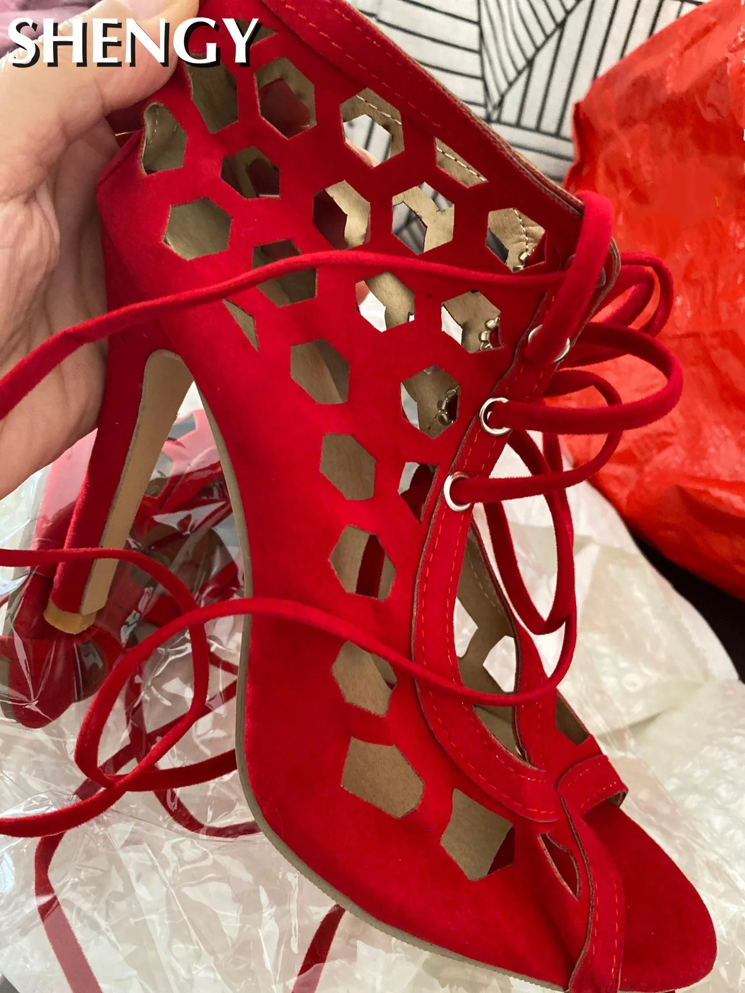 High Heels  Cross Strap Shoes