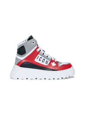 High top sneakers with logo Icon