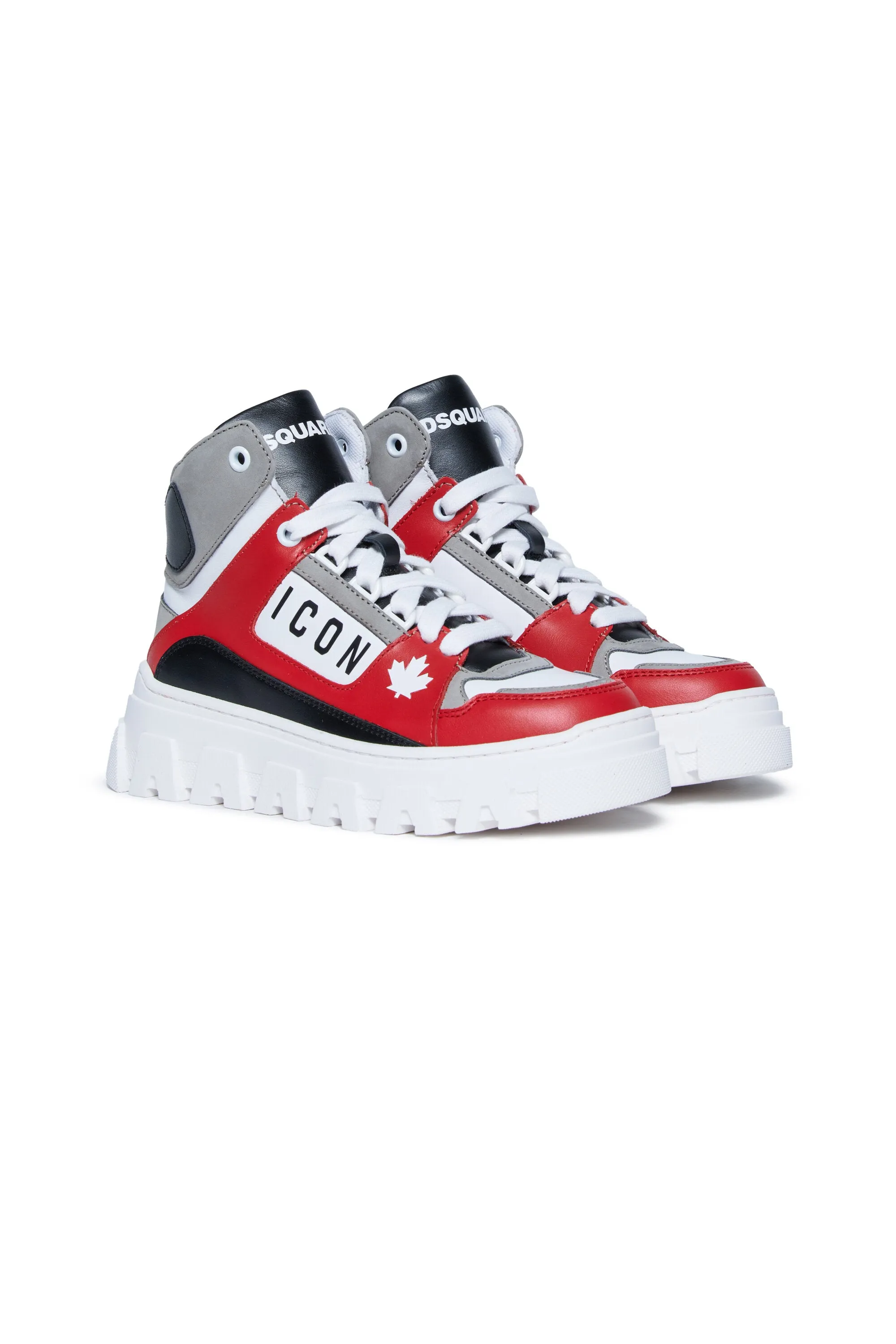 High top sneakers with logo Icon