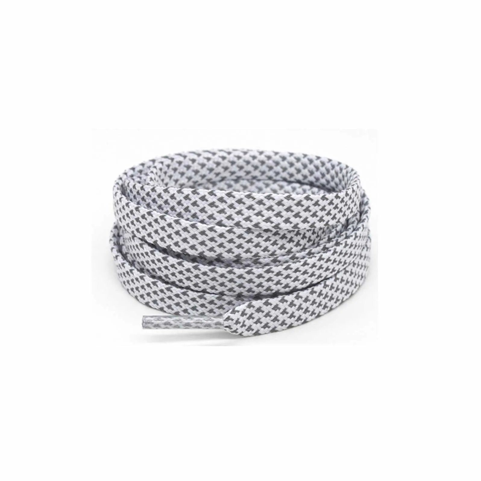 Ice White | Flat Reflective Laces