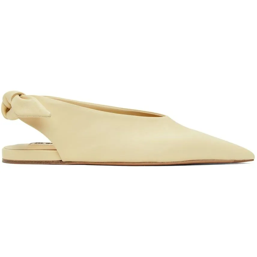 Jil Sander Off-White Knot Ballerina Flats