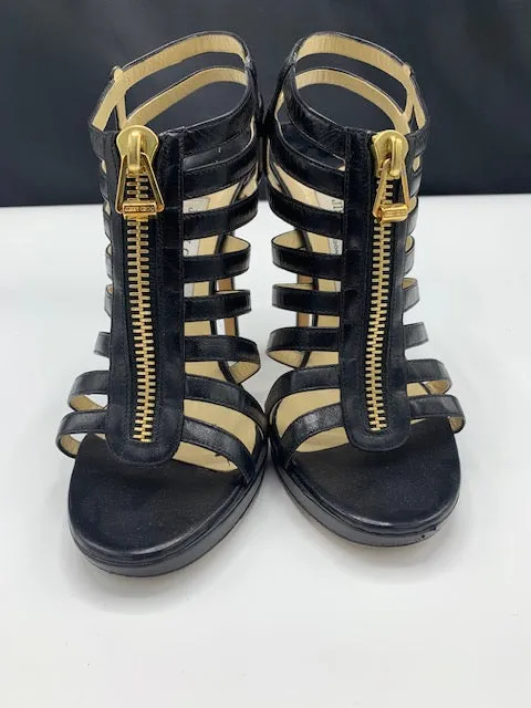 Jimmy Choo Black Glenys Cage Sandals